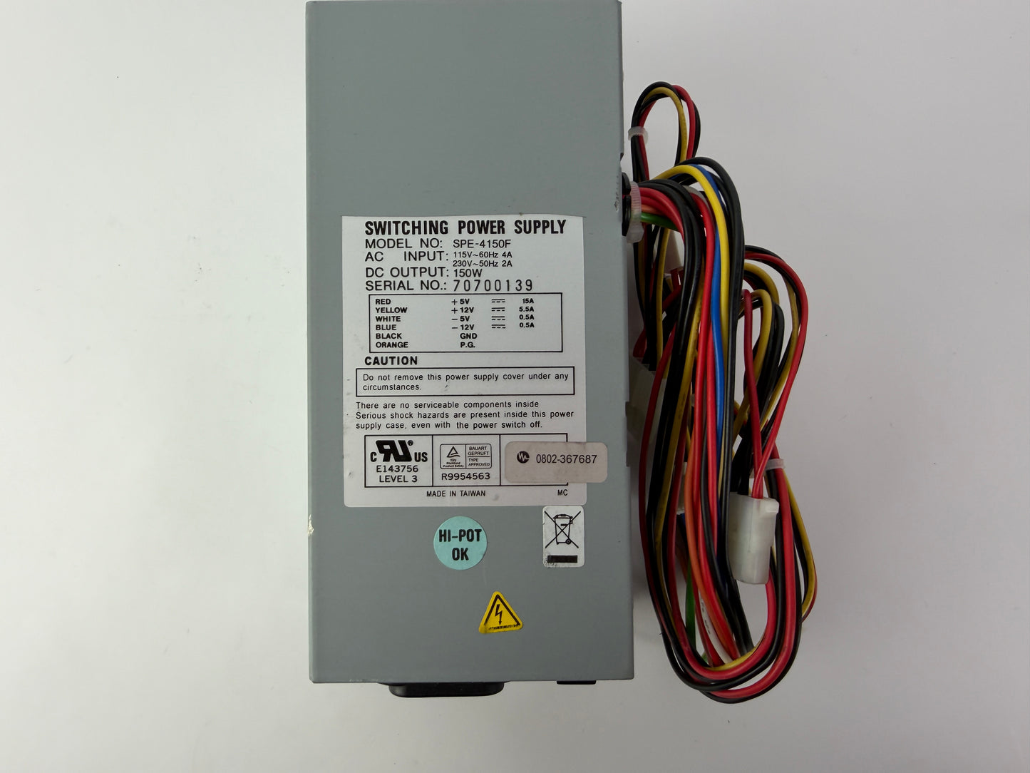 SPE-4150F Switching Power Supply 150W 115/230V Industrial PSU