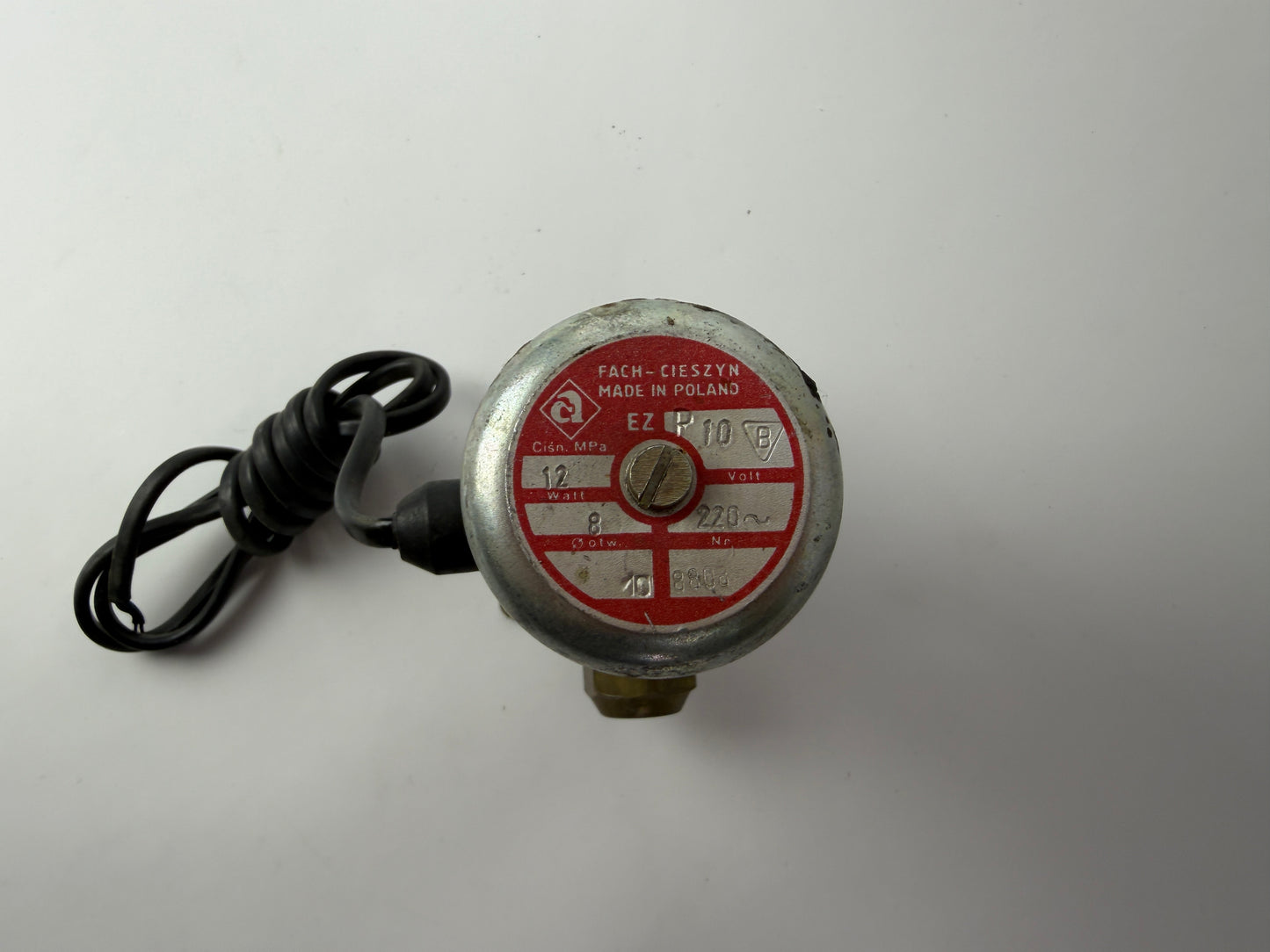 FACH Cieszyn EZ P10 Solenoid Valve 220V 8W 12MPa Made in Poland