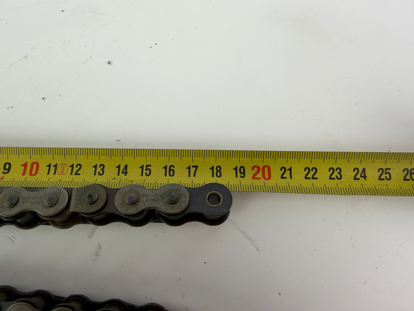 Renold England Industrial Roller Chain Lot 4pcs 17mm Width 18.5cm Length