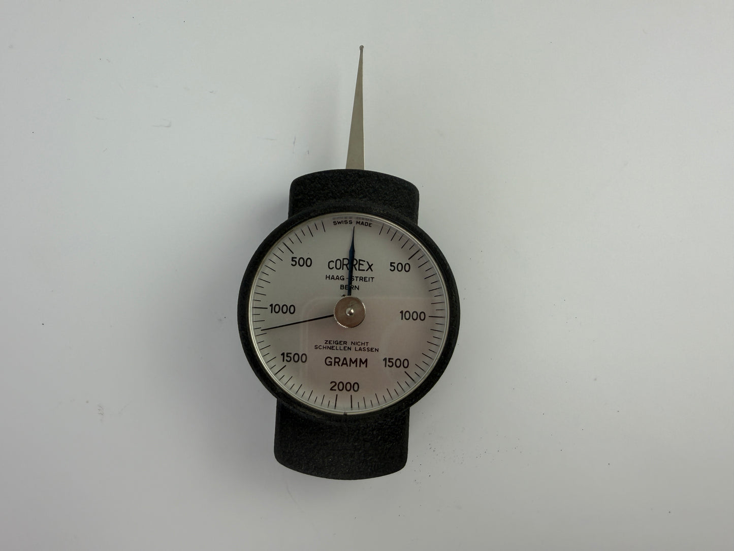 Swiss Made Correx 2000g Tension Compression Gauge Haag Streit Bern 2000 Gram