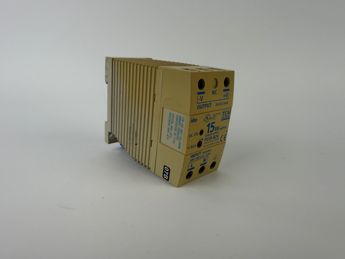 IDEC PS5R-B24 Power Supply 24VDC 0.6A 15W 100-240VAC Industrial PSU