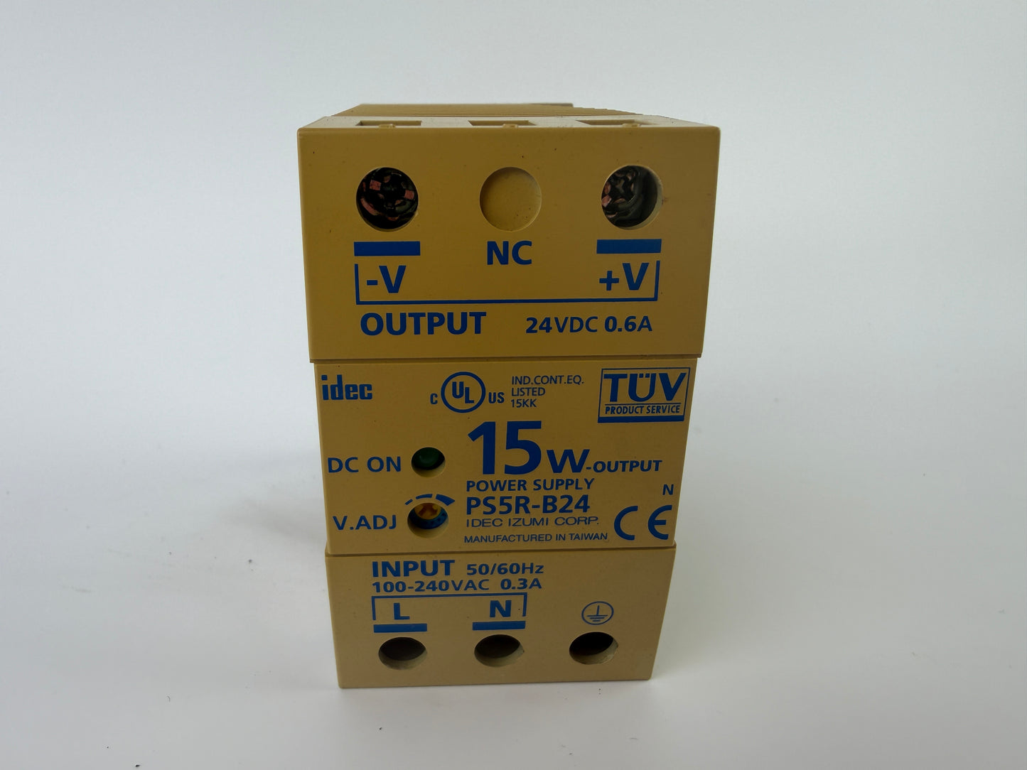 IDEC PS5R-B24 Power Supply 24VDC 0.6A 15W 100-240VAC Industrial PSU