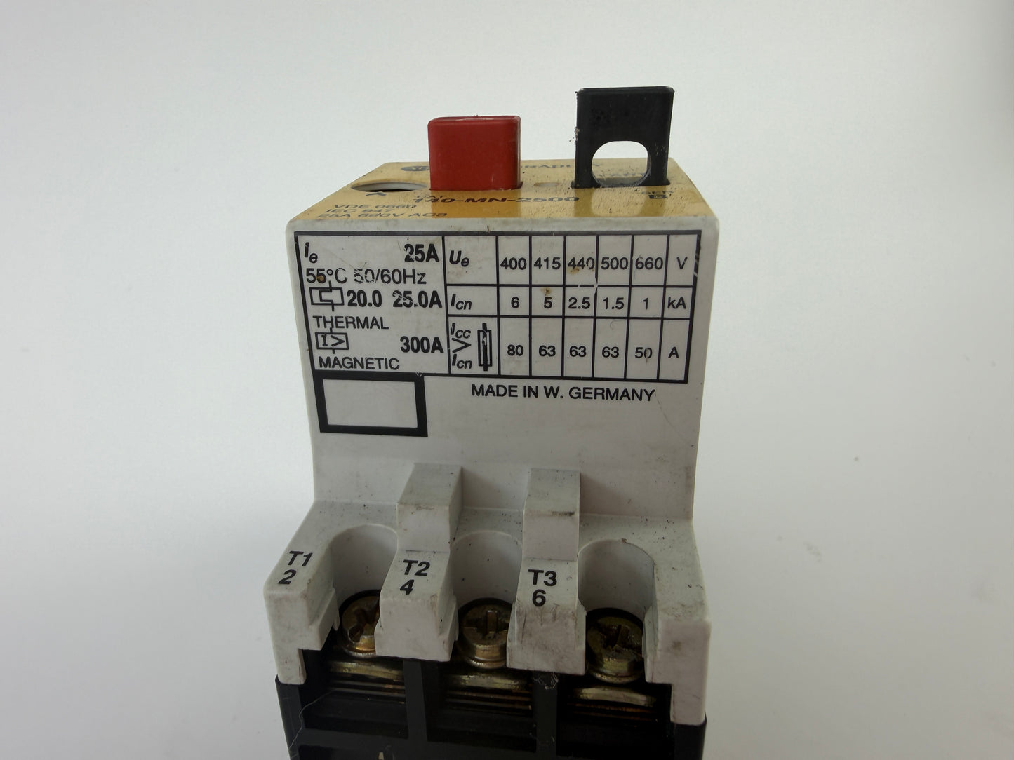 Allen-Bradley 140-MN-2500 Motor Circuit Protector 25A 690V AC3 Ser B