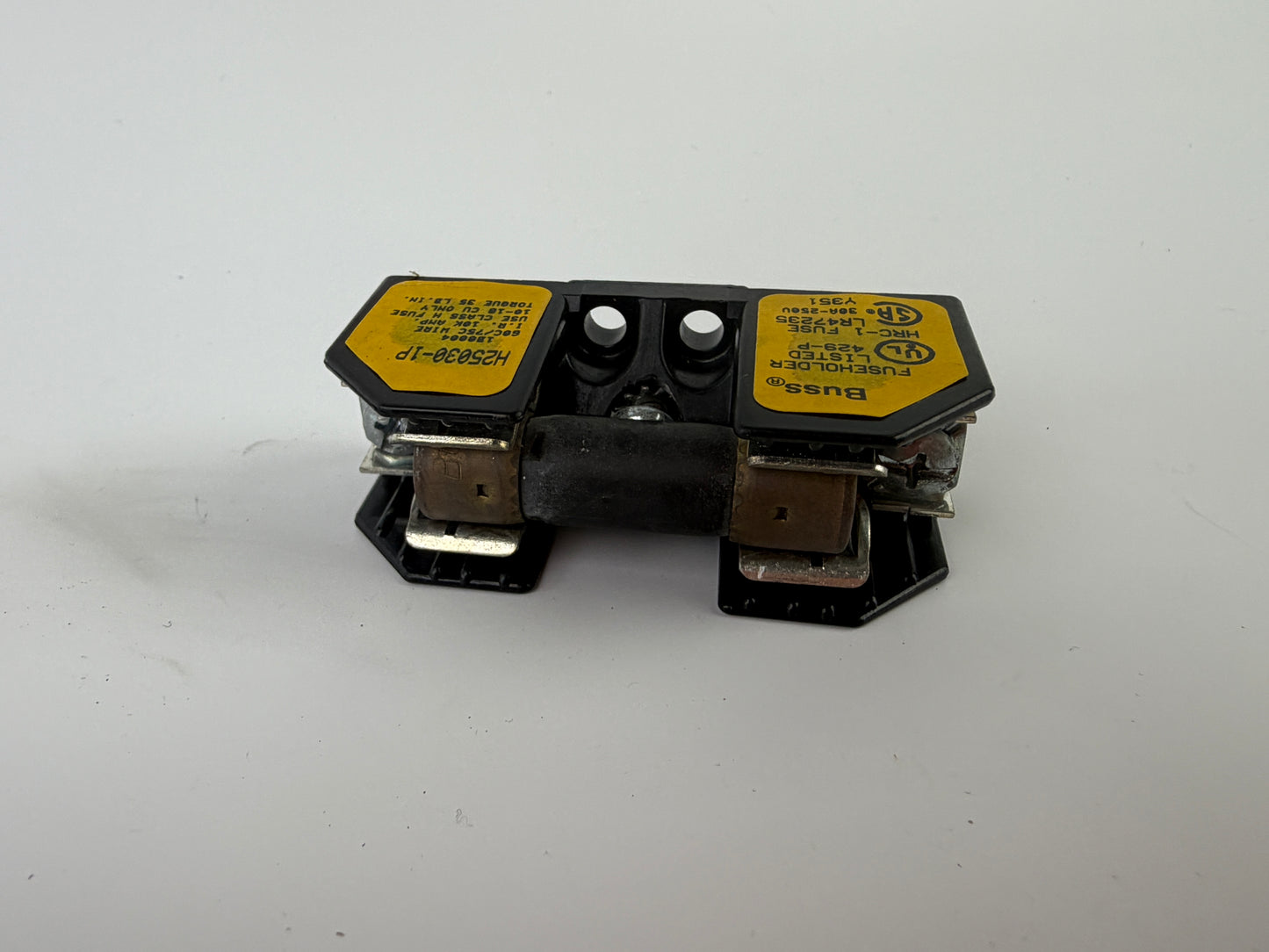 Buss H25030-1P Fuse Holder Block 30A 250V Class H w/ Fuse