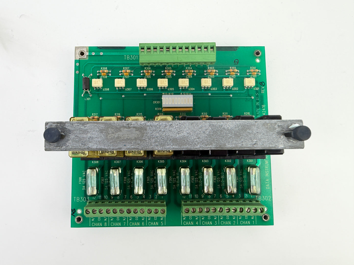 Wintriss Cam Box PCB ASSY C42416 Data Instruments 8 Channel Relay Board