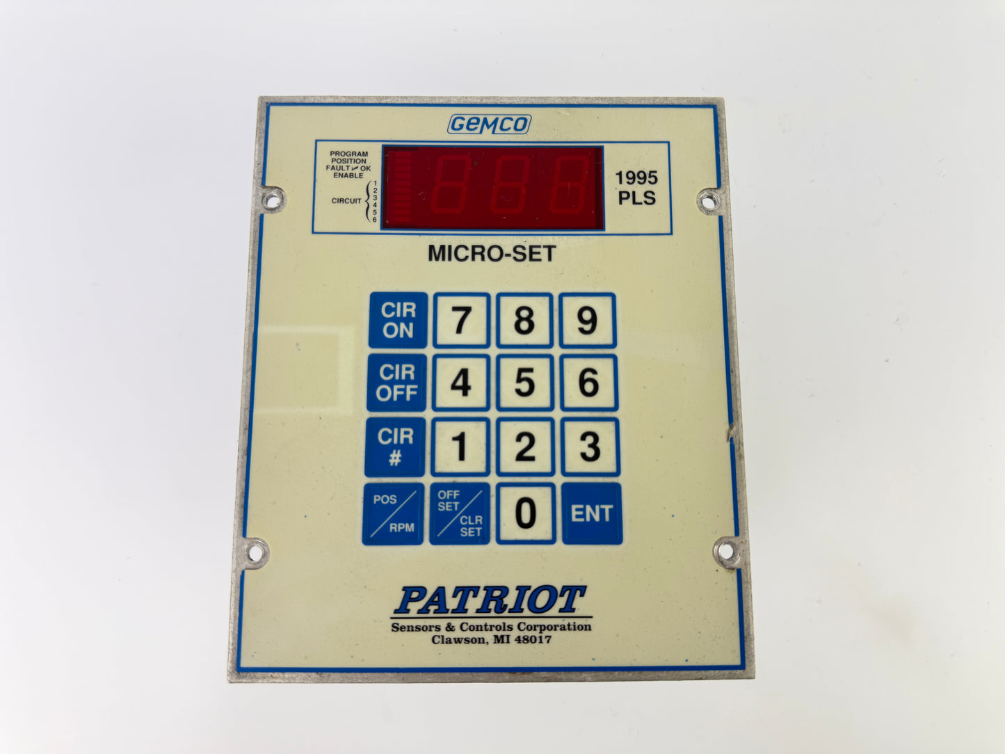 Gemco 1995-A-6M-X-X Patriot Micro-Set PLS Programmable Limit Switch Panel