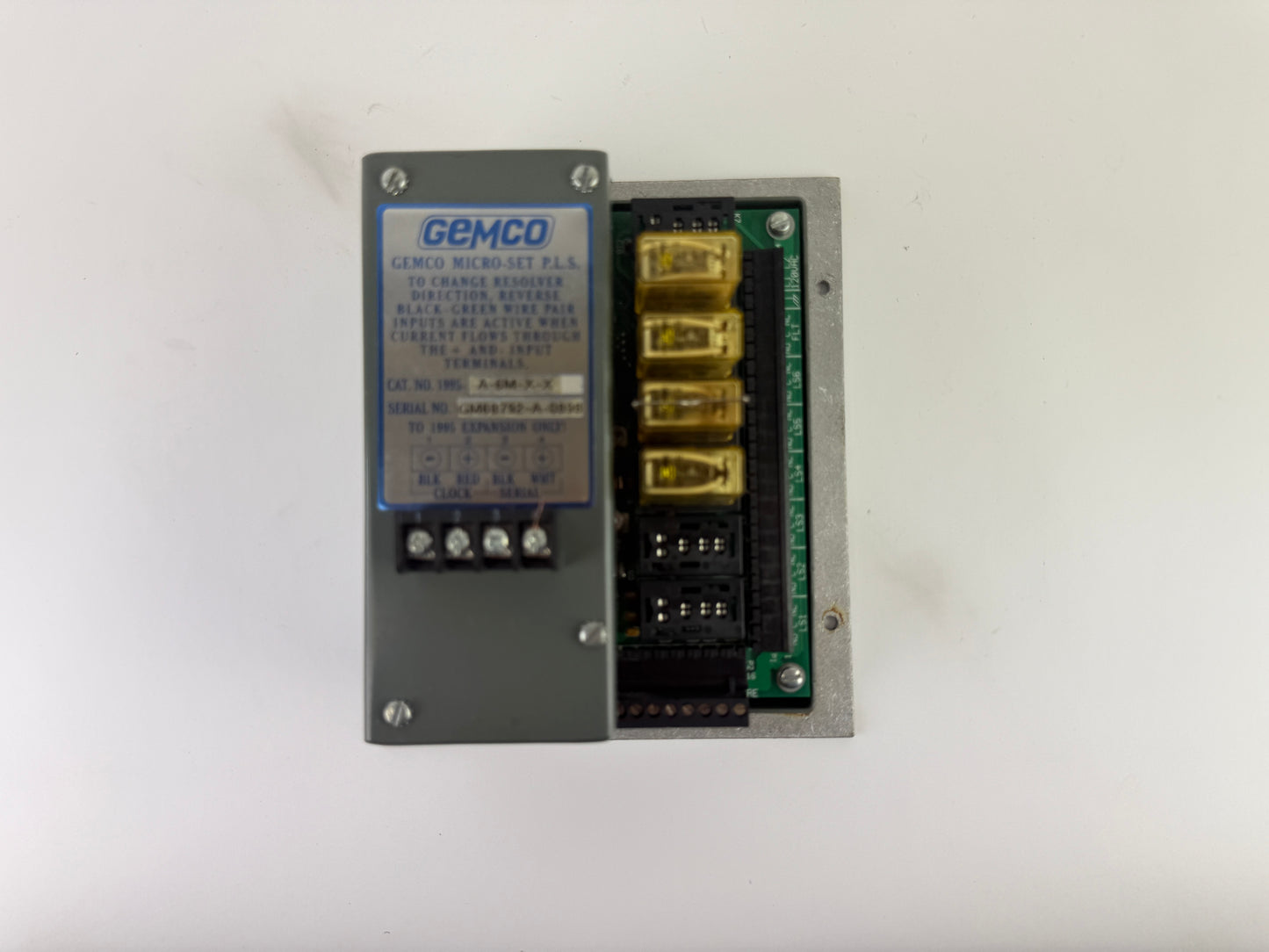 Gemco 1995-A-6M-X-X Patriot Micro-Set PLS Programmable Limit Switch Panel