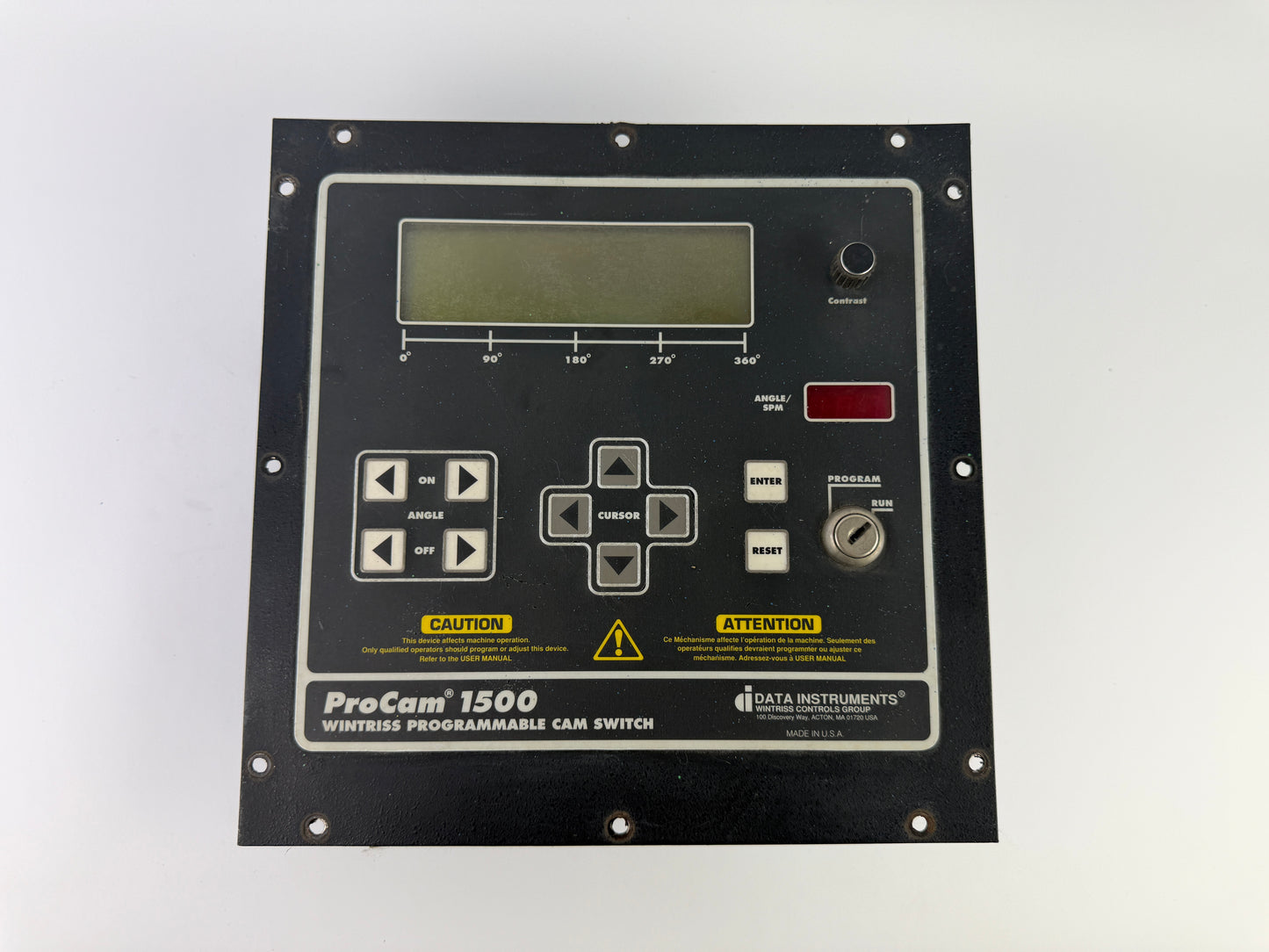 Wintriss ProCam 1500 9642701 Programmable Cam Switch Controller Panel