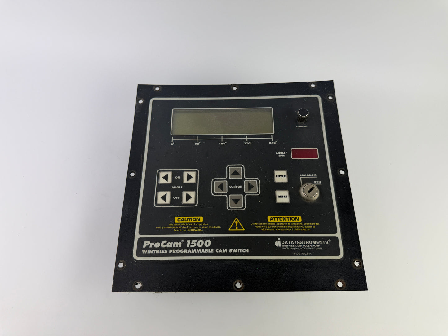 Wintriss ProCam 1500 9642701 Programmable Cam Switch Controller Panel