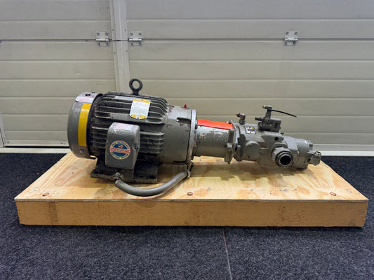 Parker PVP23303R26A2A20 Hydraulic Piston Pump + Baldor CM2333T 15HP Motor 230/460V