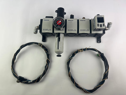 Aventics R412006256 R412006175 R412006380 R412006272 R412006250 + R412010767 Pressure Regulating Valves + 2 Cables 1,5m long