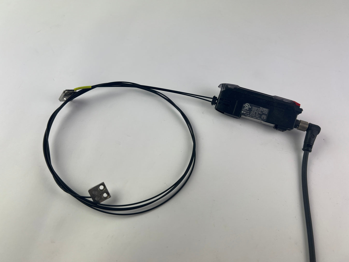 Keyence FS-N41C Fiber Optic Sensor + 2x FU-52TZ Heads with 2.5m Cable