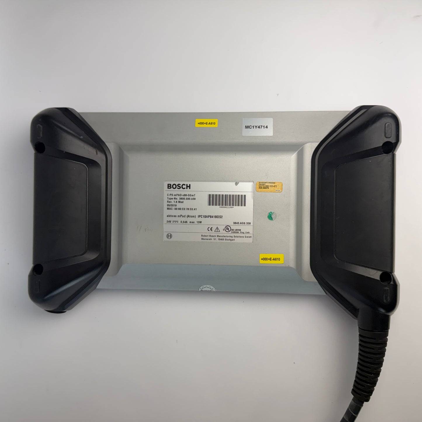 Bosch mPad C-PS-mPAD-x86-GGmT 3800.590.039 HMI Touch Panel w/ Mount Tested