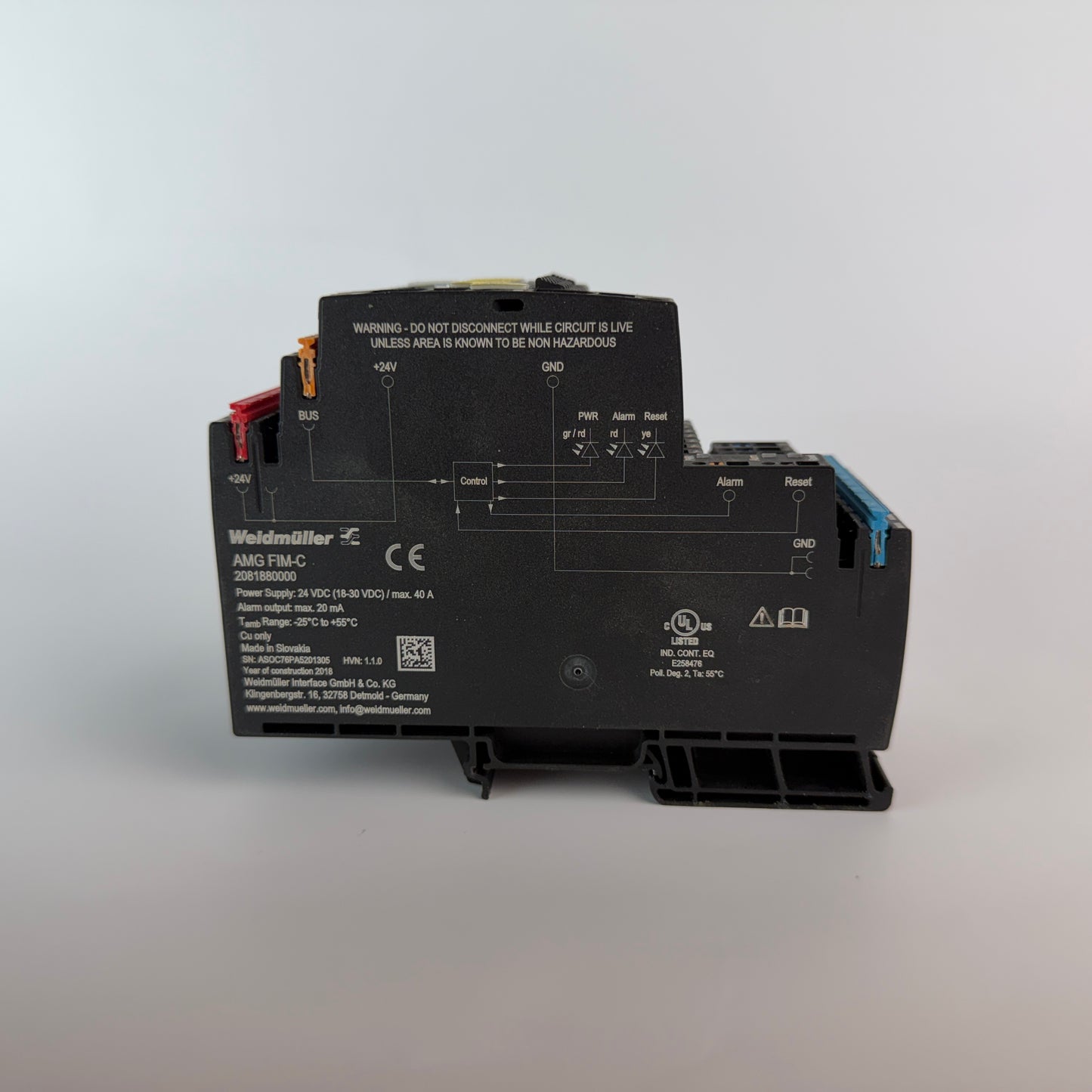 Weidmuller AMG FIM-C 2081880000 24VDC 40A Power Supply Interface Module
