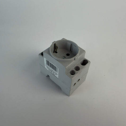ETI T-2P+Z Schuko Socket DIN Rail Outlet 16A 250V AC 002414021