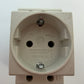 Tracon Electric C60-DAO DIN Rail Schuko Socket 230V 16A 2P+E
