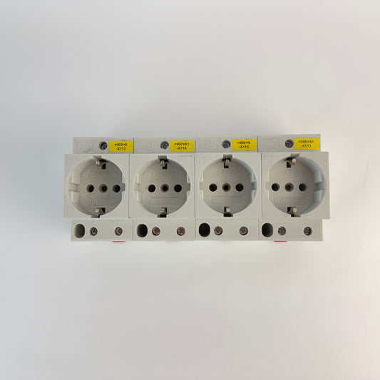 Lot of 4 Eaton Moeller Z-SD/230 DIN Rail Schuko Socket Outlet 250V 16A