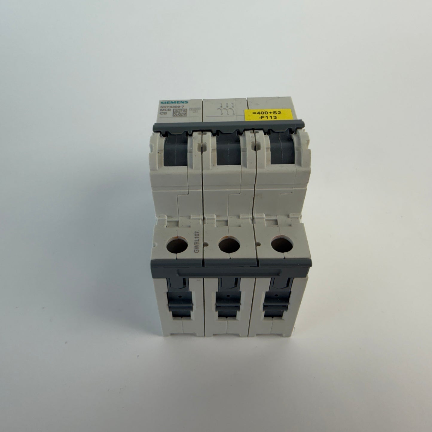 1x Siemens 5SY4306-7 3 Pole MCB C6 6A Circuit Breaker 10kA 400V AC