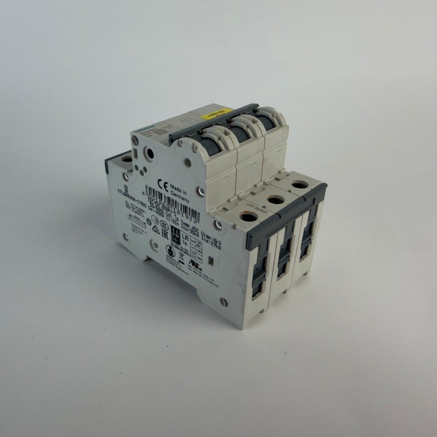 1x Siemens 5SY4306-7 3 Pole MCB C6 6A Circuit Breaker 10kA 400V AC