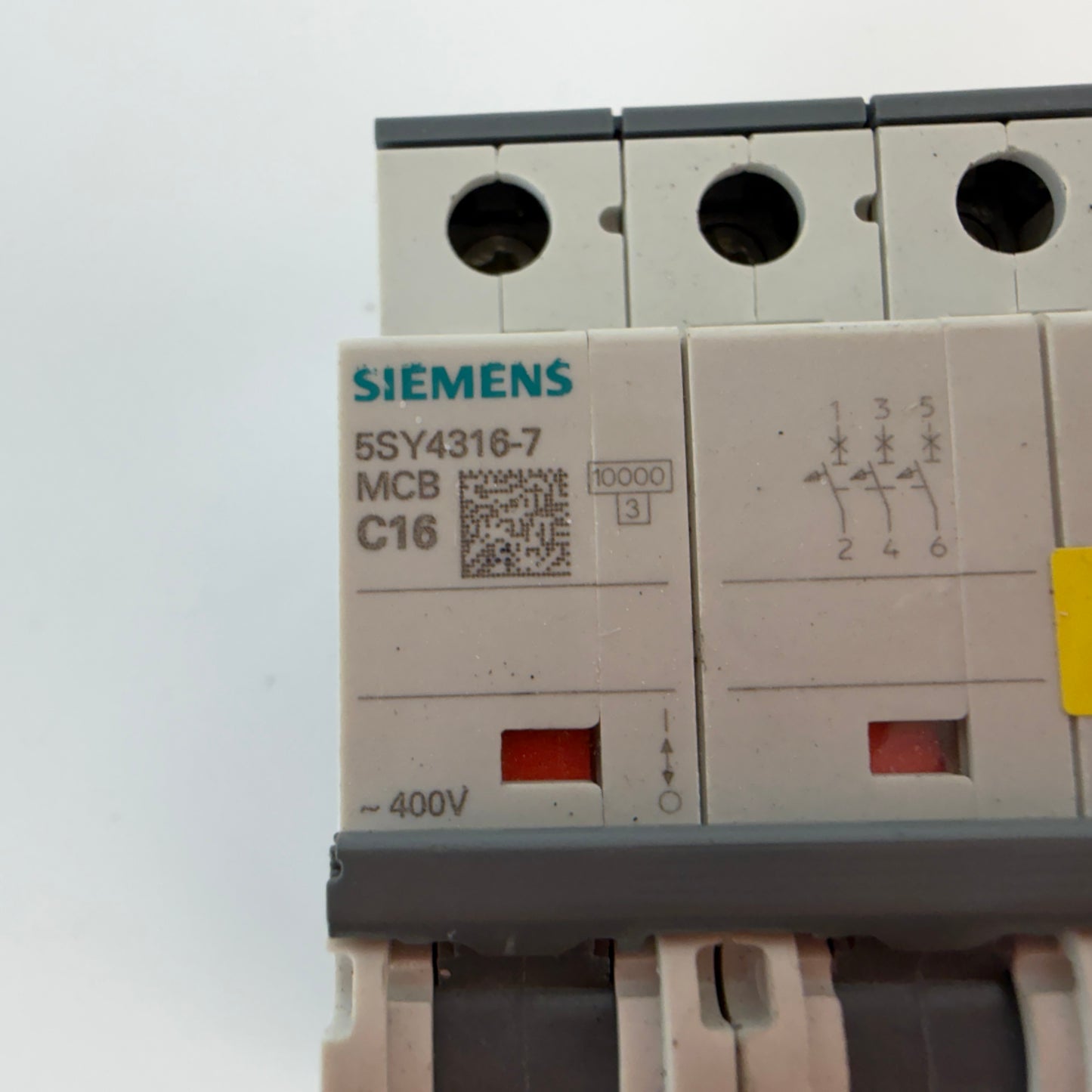Siemens 5SY4316-7 3 Pole MCB C16 16A Circuit Breaker 10kA 400V AC