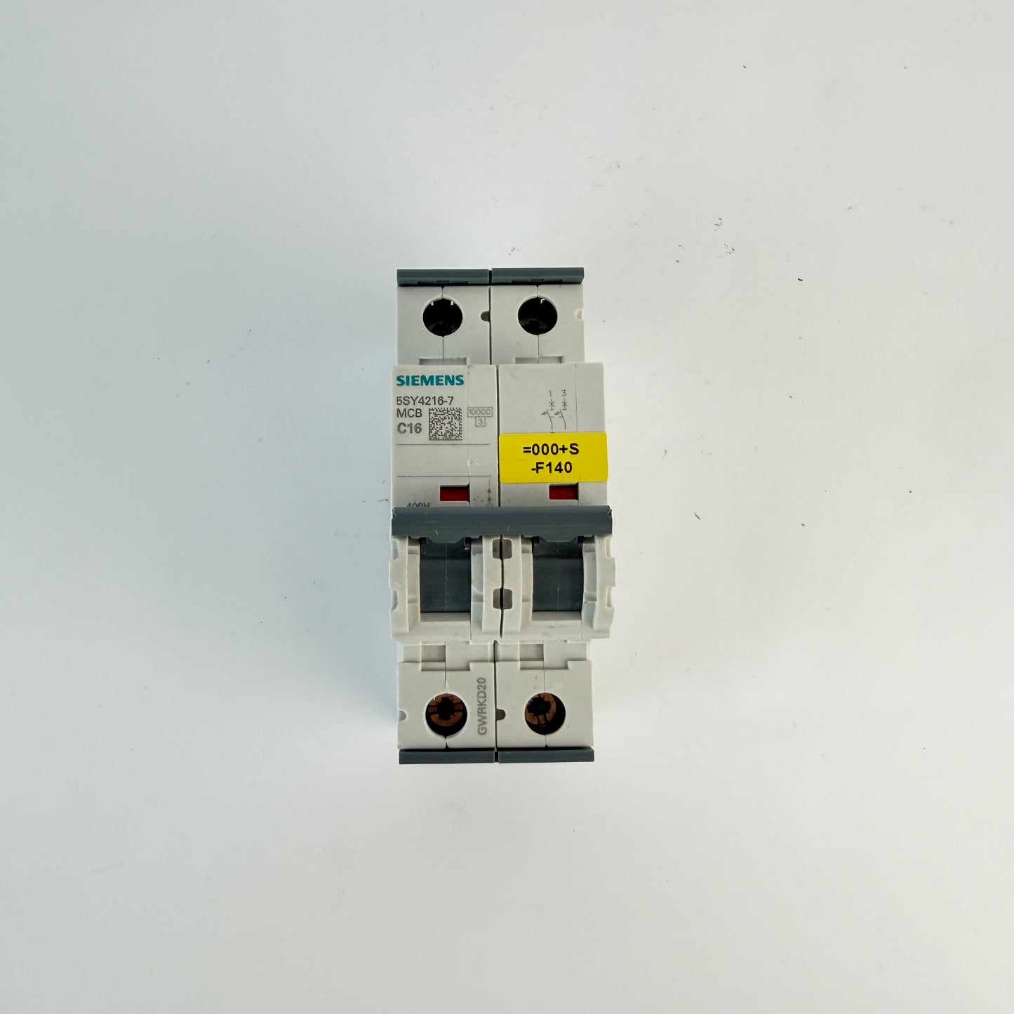 1x Siemens 5SY4216-7 2 Pole MCB C16 16A Circuit Breaker 10kA 400V AC