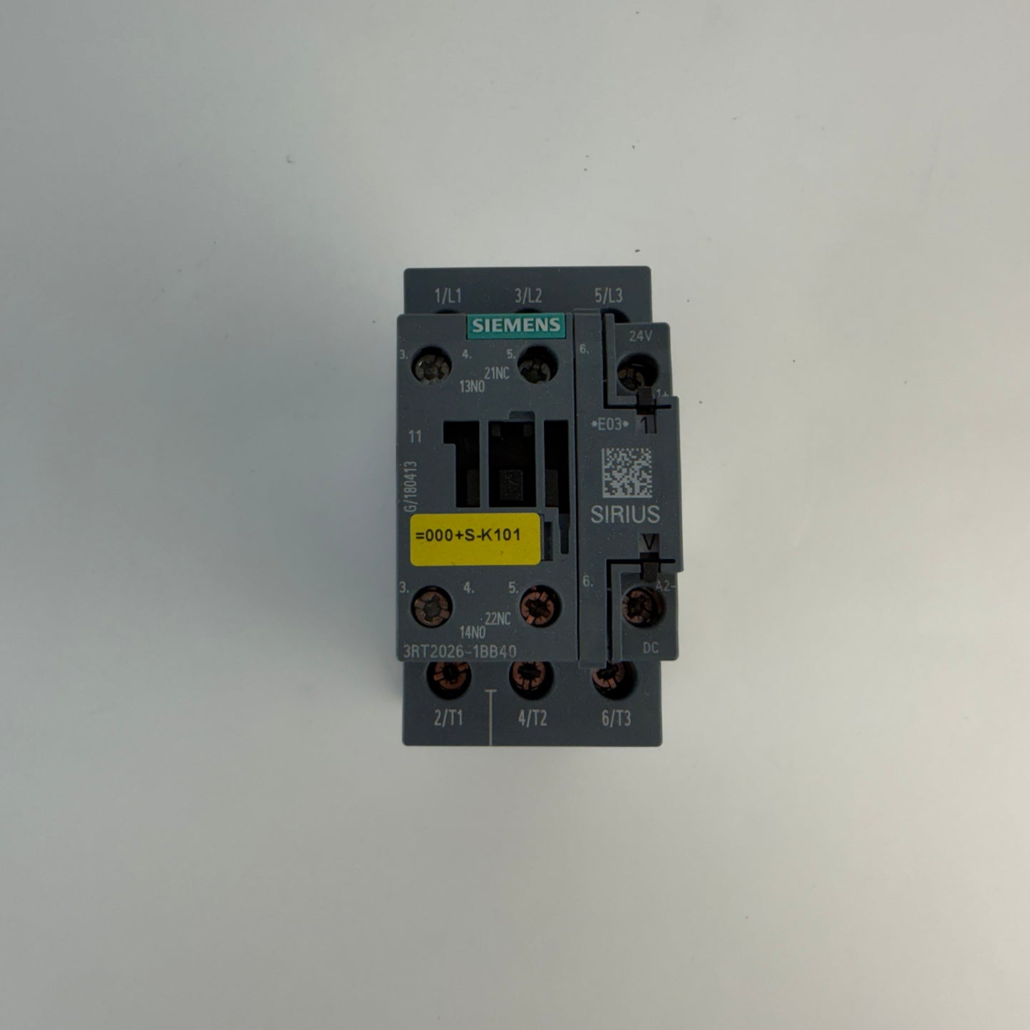 Siemens 3RT2026-1BB40 Sirius Contactor 24V DC 11kW 1NO+1NC 25A