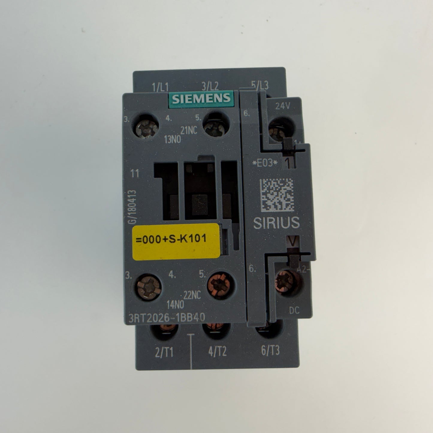 Siemens 3RT2026-1BB40 Sirius Contactor 24V DC 11kW 1NO+1NC 25A