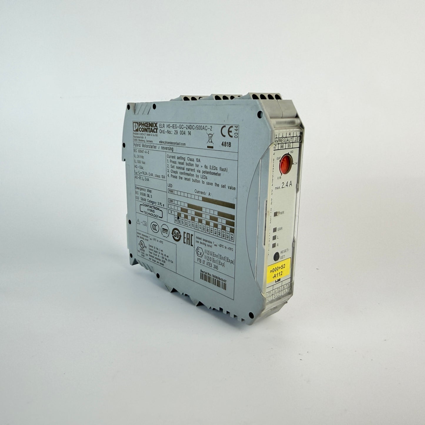 Phoenix Contact ELR H5-IES-SC-24DC/500AC-2 2900414 Hybrid Motor Starter Reversing