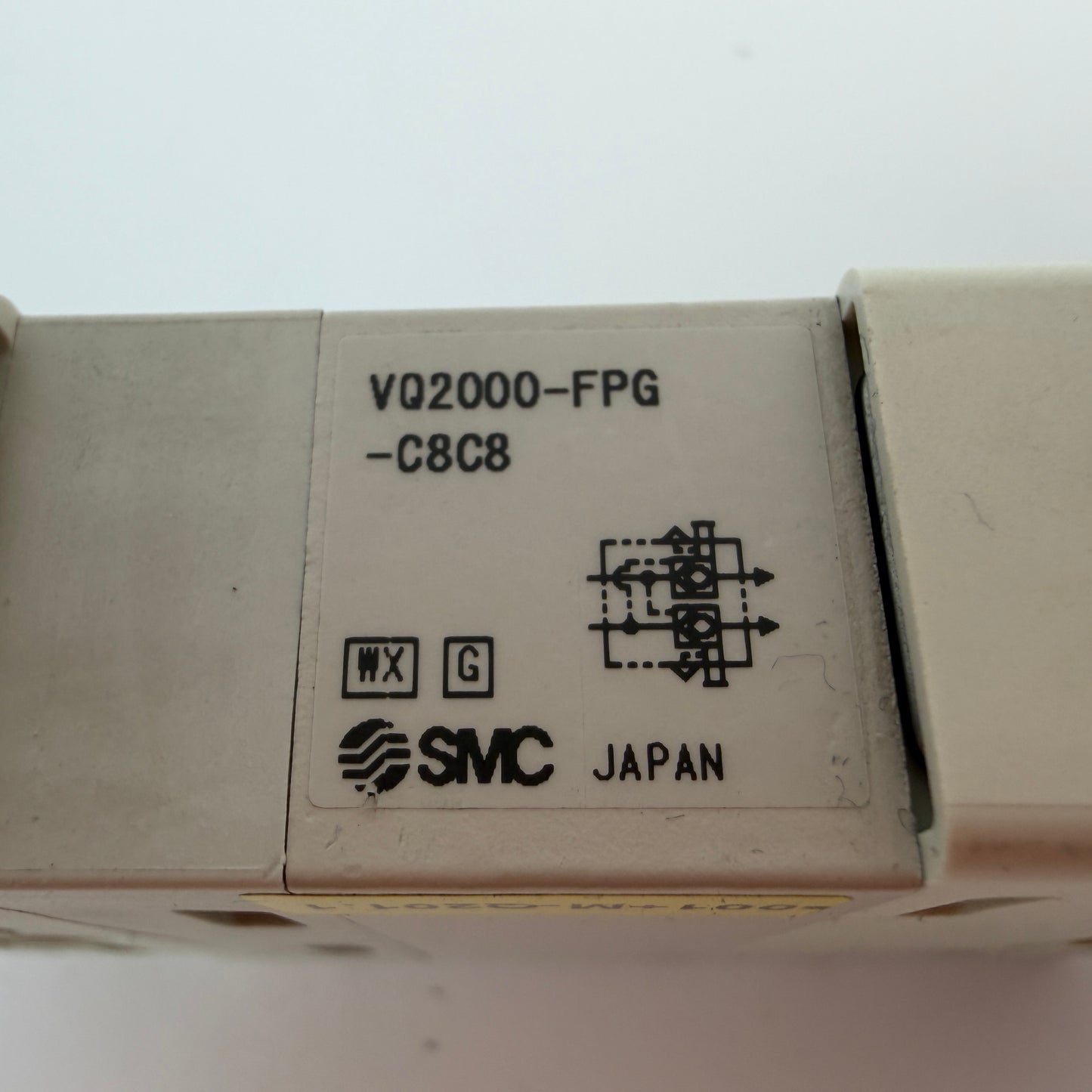 SMC VQ2000-FPG-C8C8-F Double Check Block 4-Way Pneumatic Valve Manifold Module
