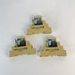 Lot of 3 Omron G2R-2-SNI(S) 24VDC Relay w/ P2RF-08-E Socket DIN Rail Mount