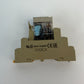 Lot of 3 Omron G2R-2-SNI(S) 24VDC Relay w/ P2RF-08-E Socket DIN Rail Mount