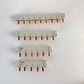 Lot of 4 Siemens 5ST3740 10mm² 3-Phase Pin Busbar Copper Comb Busbar