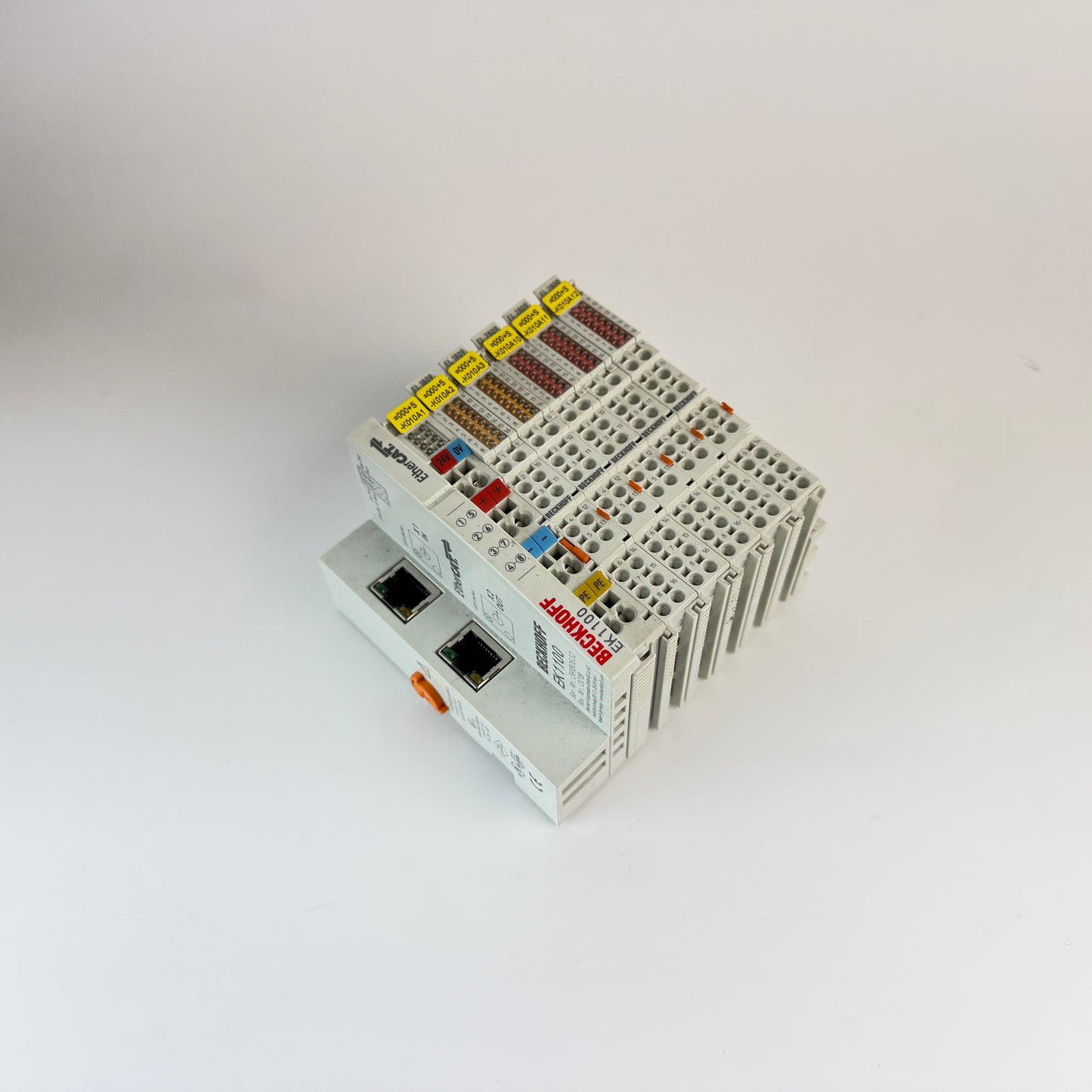 Beckhoff EK1100 EtherCAT Coupler w/ 2x EL1809 & 3x EL2809 I/O Modules