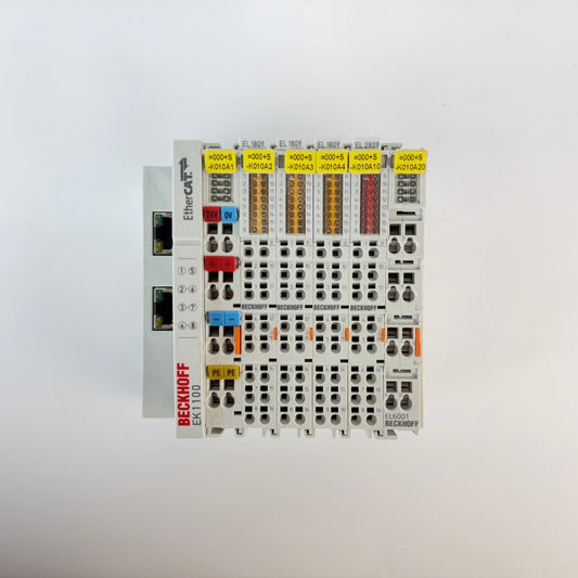 Beckhoff EK1100 EtherCAT Coupler w/ 3x EL1809 1x EL2809 1x EL6001 Module