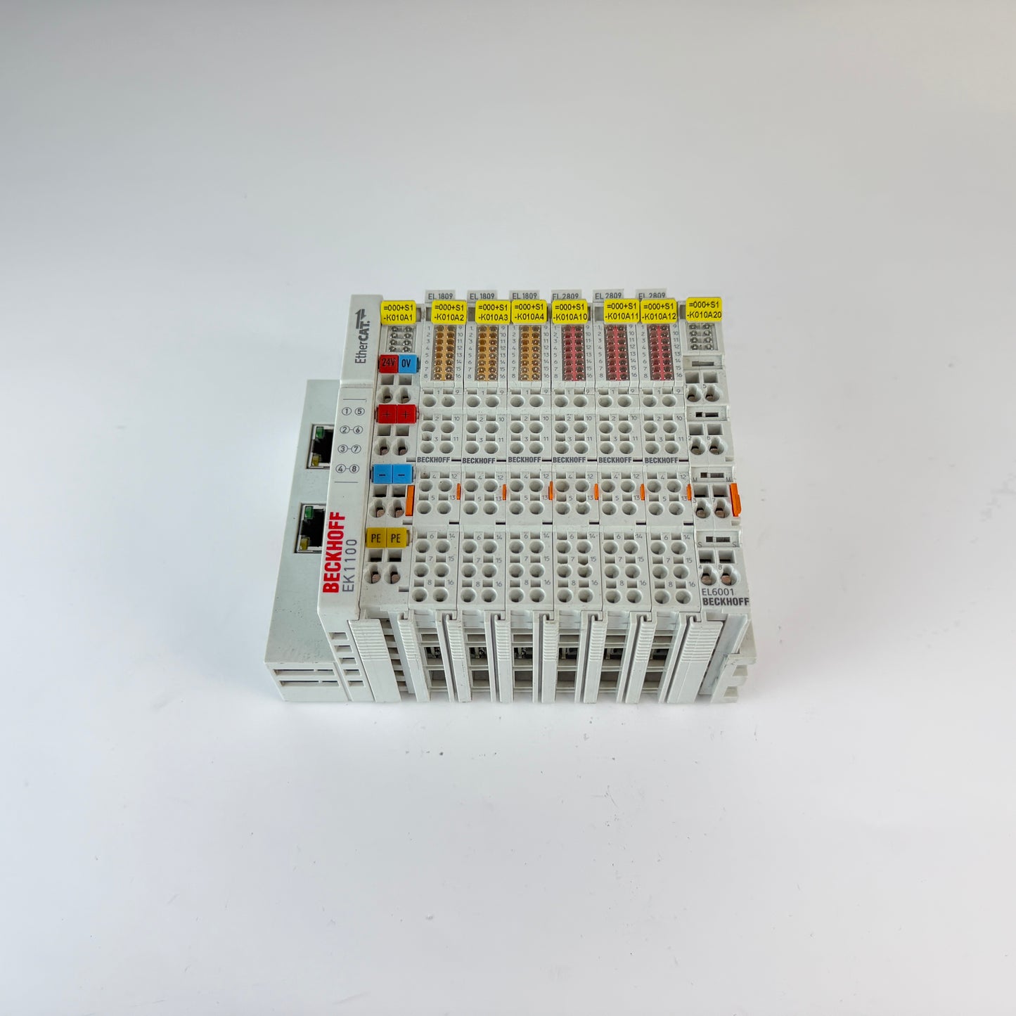 Beckhoff EK1100 EtherCAT Coupler w/ 3x EL1809 3x EL2809 I/O Modules