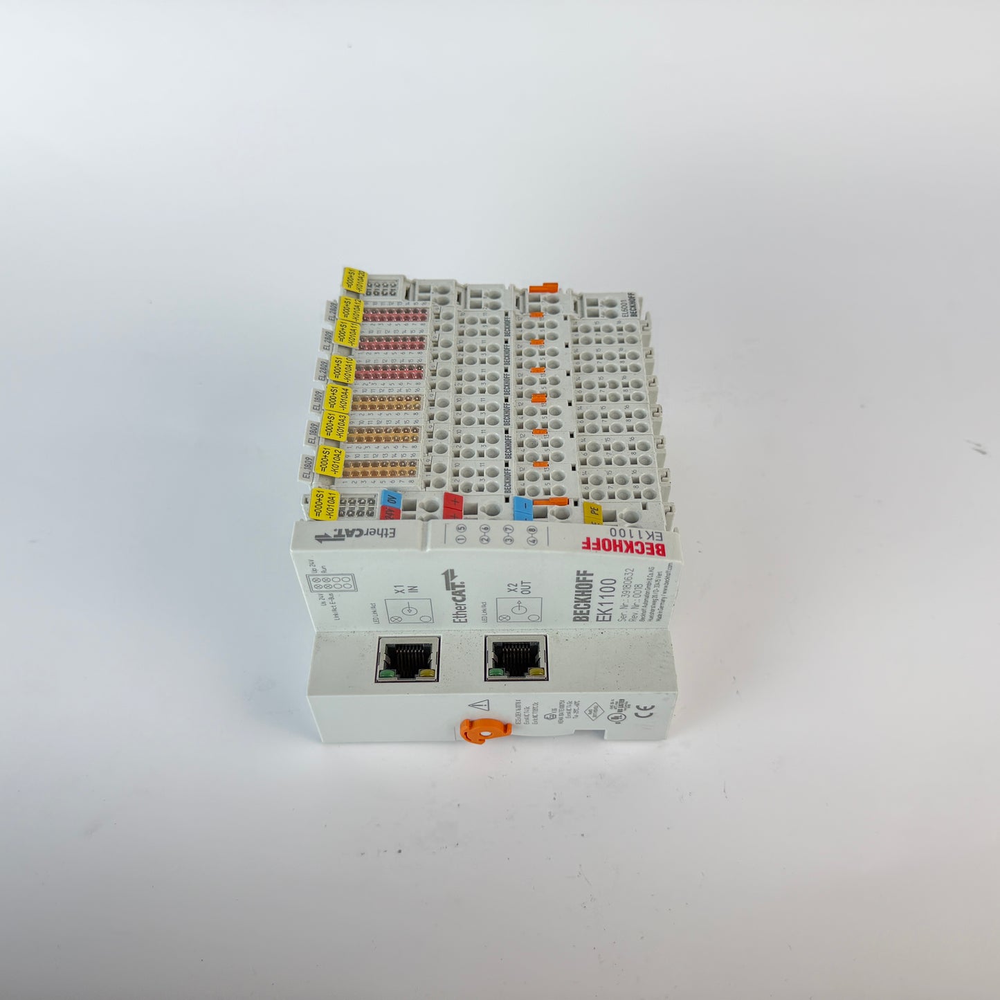 Beckhoff EK1100 EtherCAT Coupler w/ 3x EL1809 3x EL2809 I/O Modules