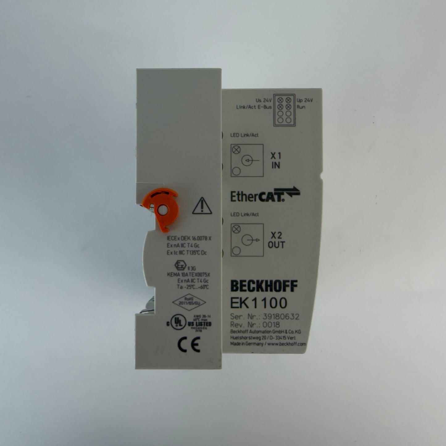 Beckhoff EK1100 EtherCAT Coupler w/ 3x EL1809 3x EL2809 I/O Modules