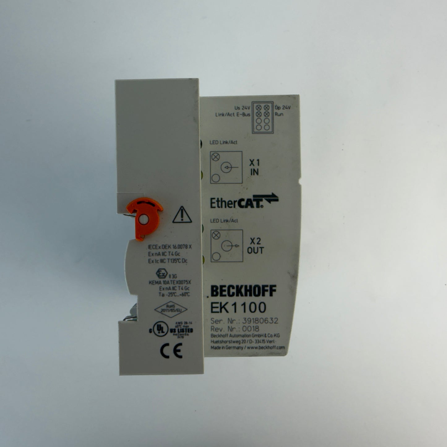 Beckhoff EK1100 EtherCAT Coupler w/ 3x EL1809 3x EL2809 3x EL6001 I/O