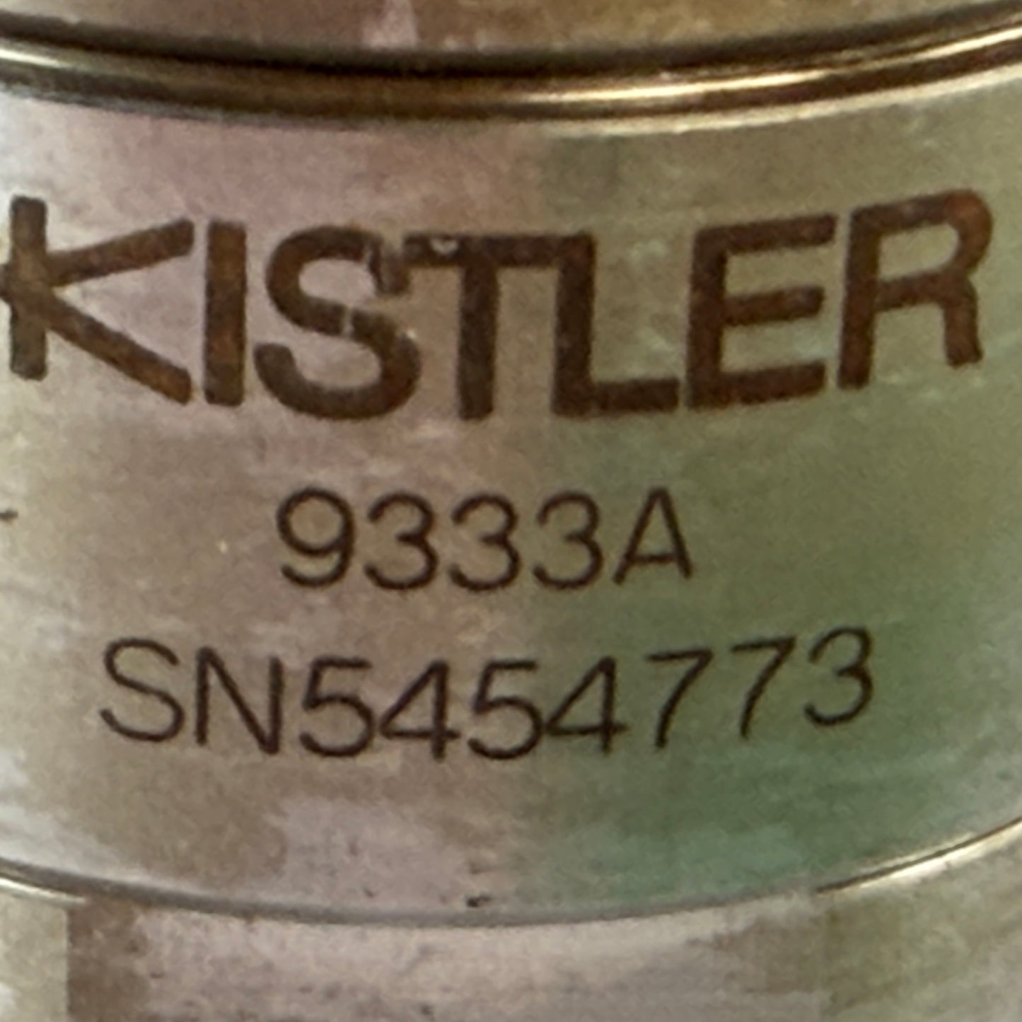 Kistler 9333A Piezoelectric Force Transducer Pressure Sensor Load Cell w/Cable