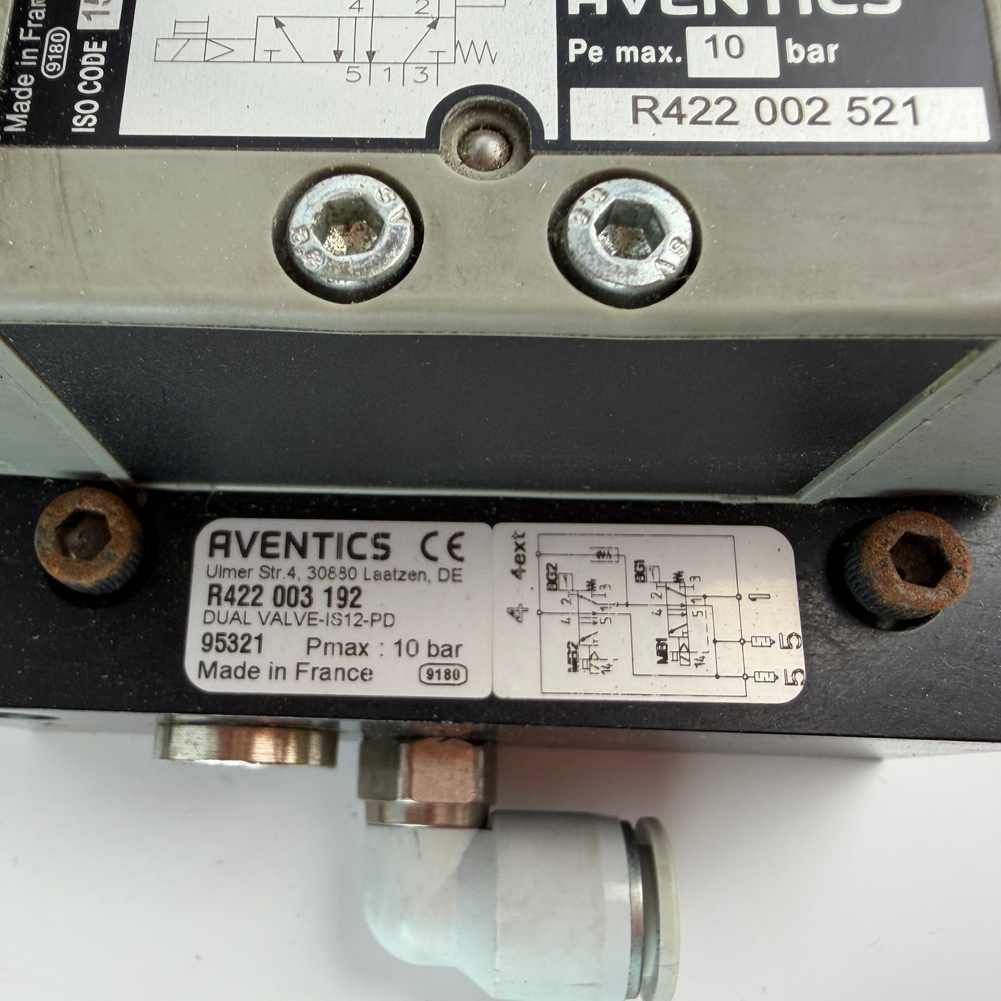 AVENTICS R422002521 Dual 5/2 Valve Island R422003192 + Sensors + Coils