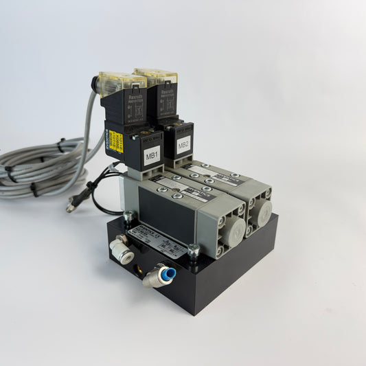 AVENTICS Dual 5/2 Directional Valve R422 002 577 w/ Valve Island R422 003 624 Sensors Coils