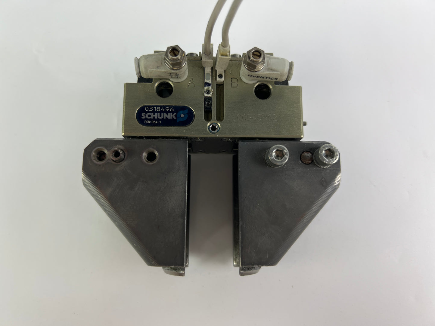 Schunk PGN+P64-1 Pneumatic Gripper 0318496 + 2x Sensors 135cm