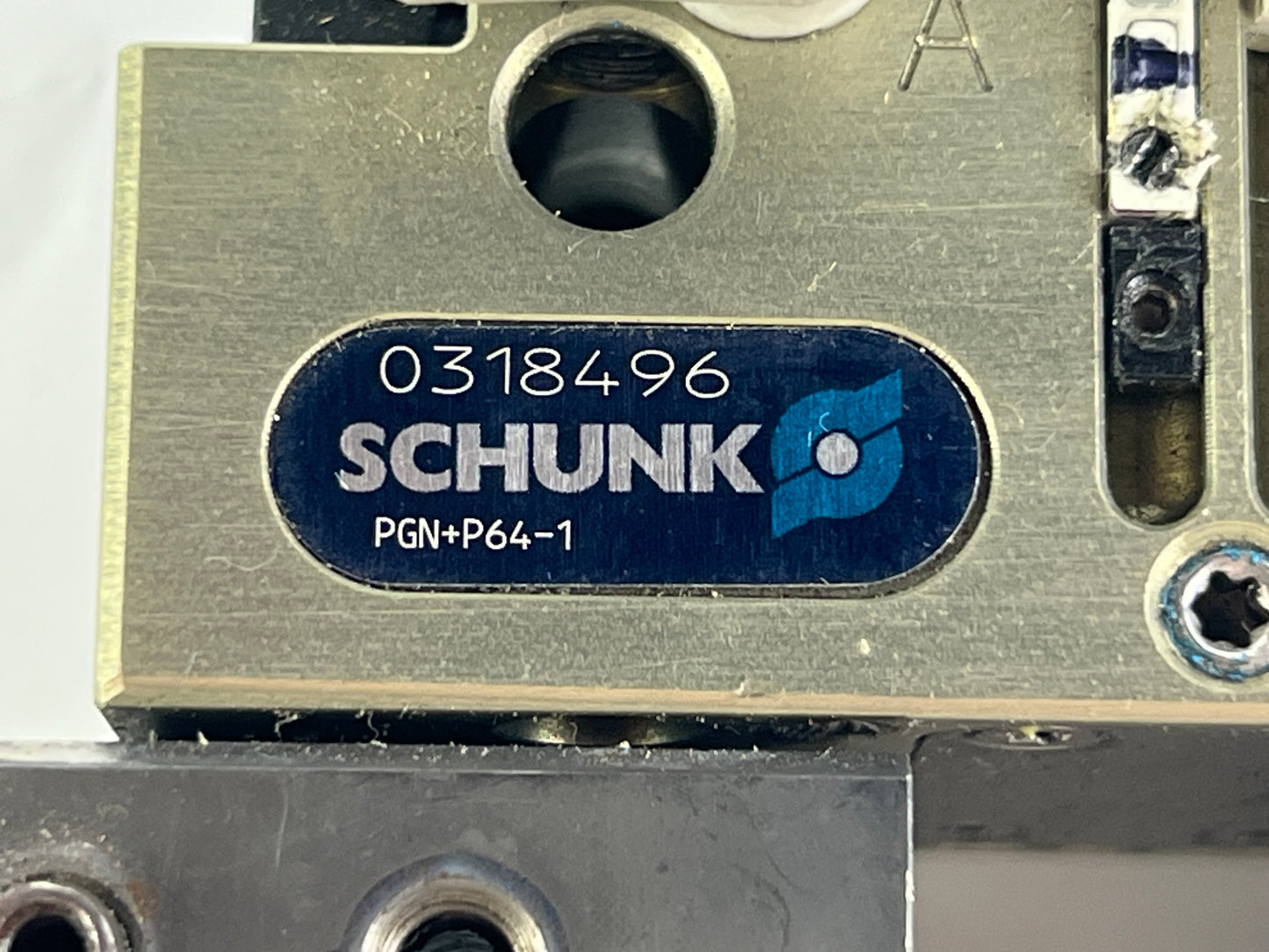 Schunk PGN+P64-1 Pneumatic Gripper 0318496 + 2x Sensors 135cm