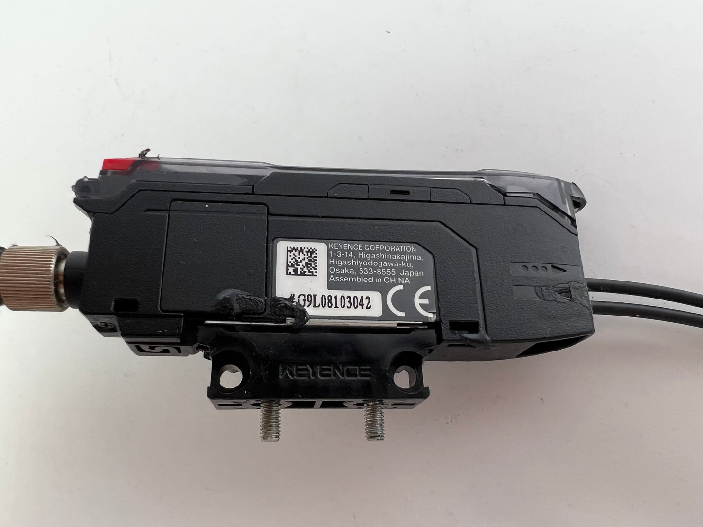 Keyence FS-N41C Fiber Sensor Amplifier + 2x FU-54TZ Fiber Units + 220cm Cable