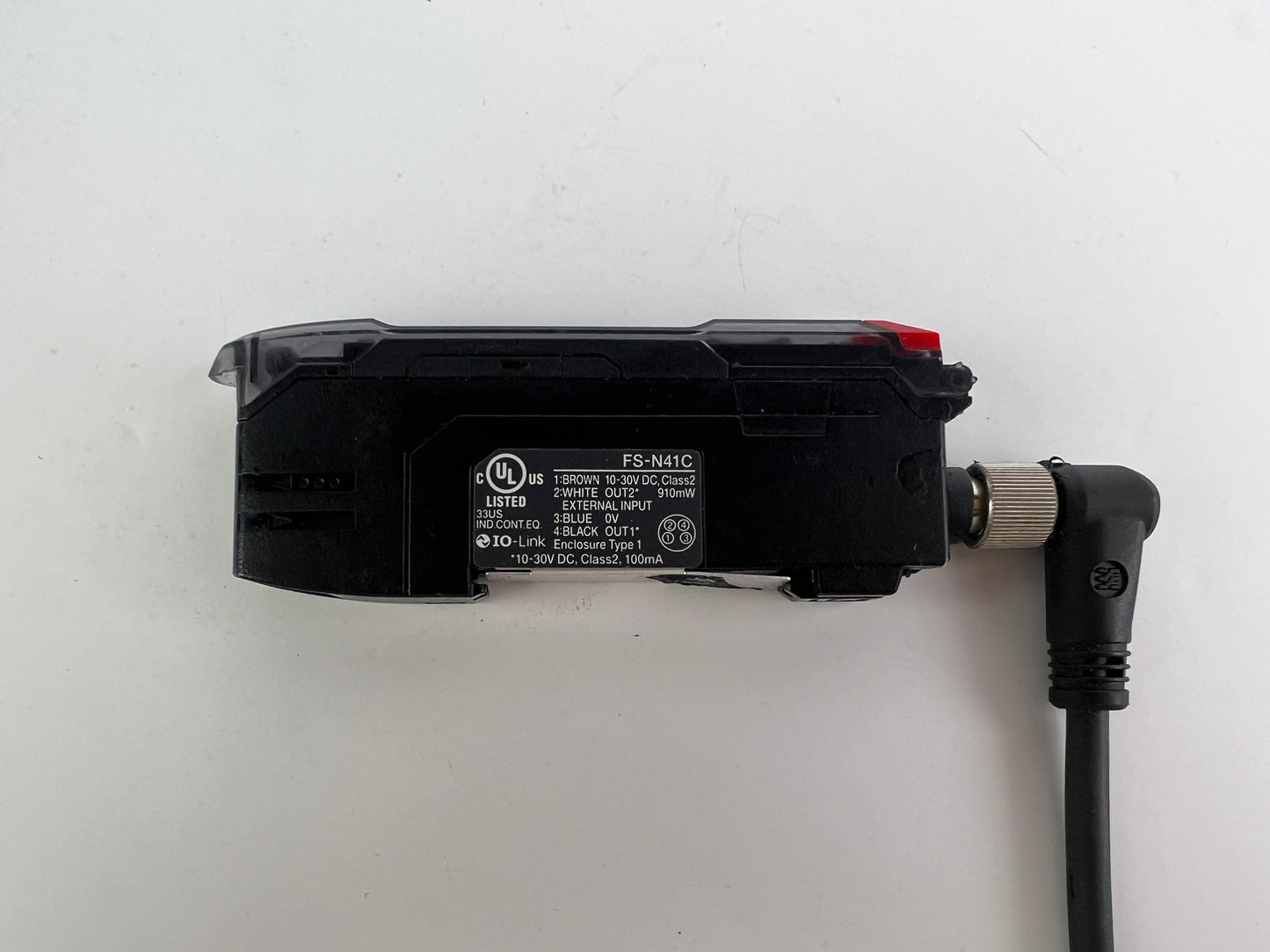 Keyence FS-N41C Fiber Sensor Amplifier + 220cm Cable