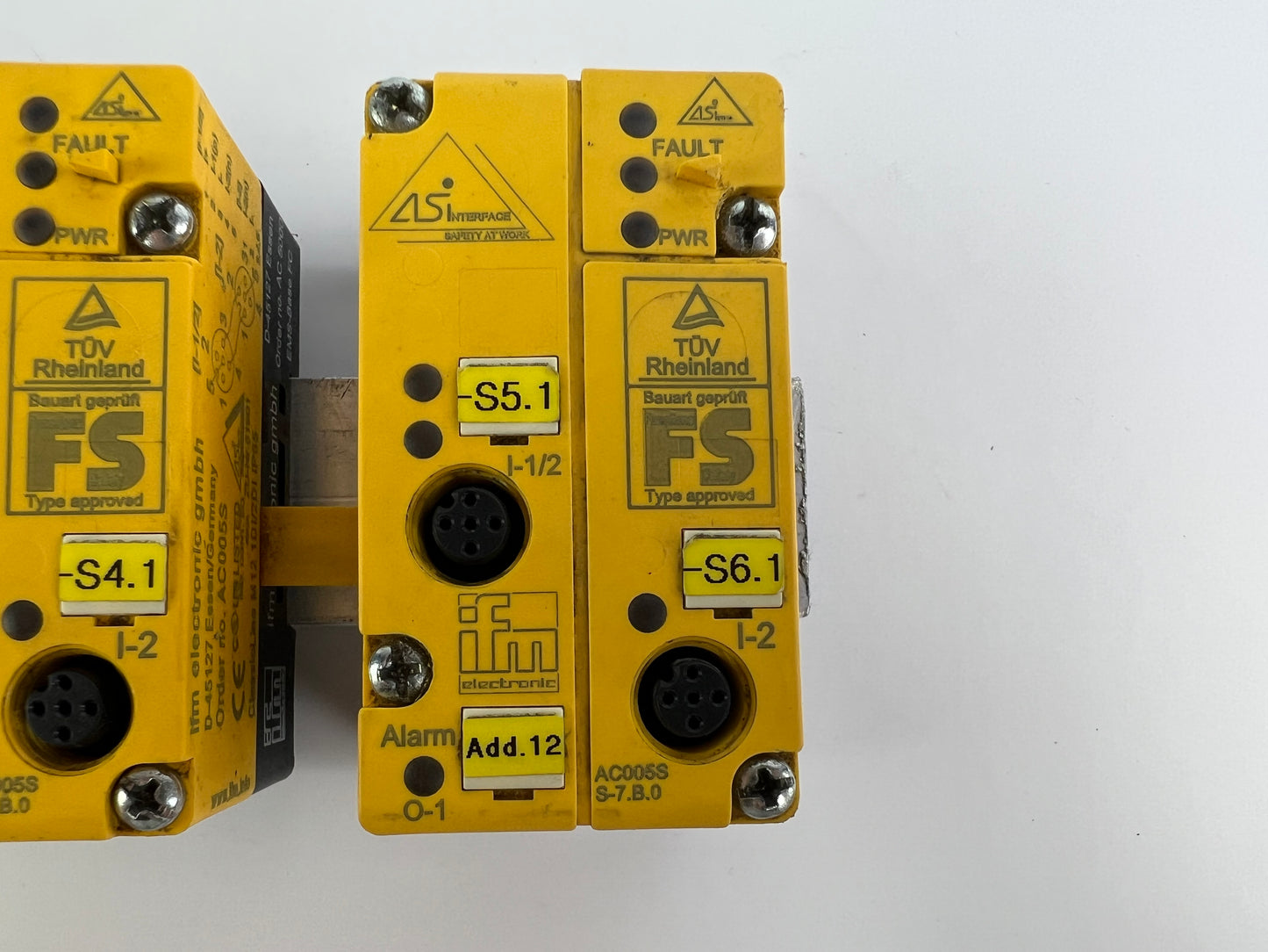 3x IFM AC005S Safe AS-Interface ClassicLine Module + 6m Cable