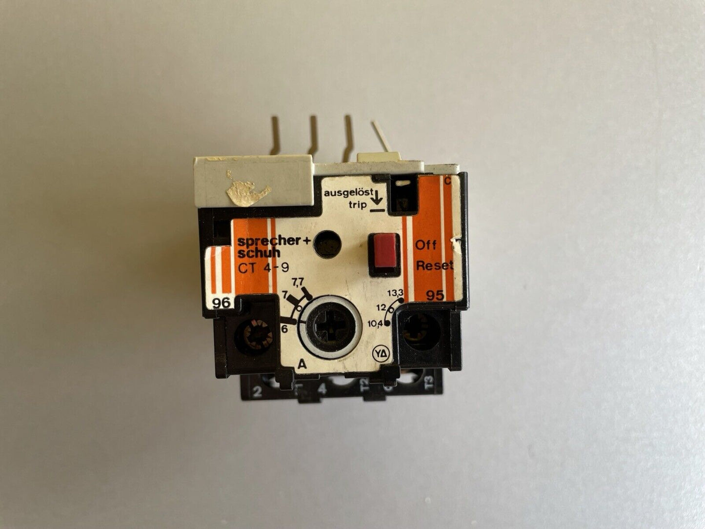 Sprecher+Schuh Ct4-9 1.8-2.7 Amps Overload Realy 24 Volt Coil
