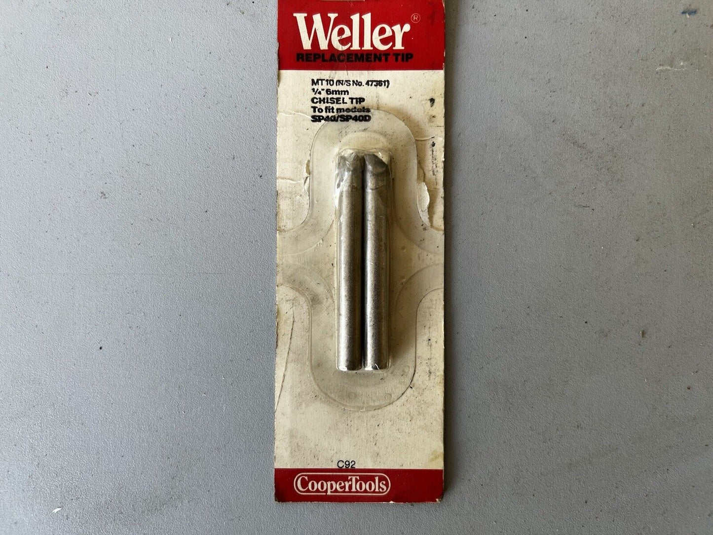 Weller - Mt10 Crd 1/4In Chisel Tip A (MT10)