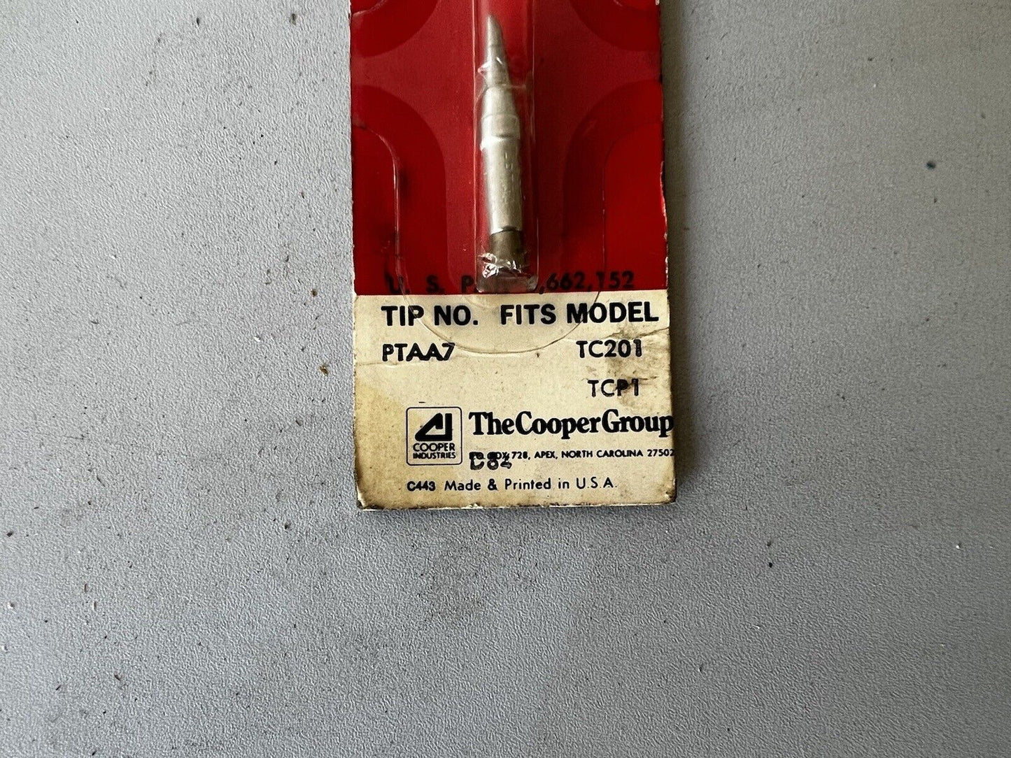 Weller PTAA7 Solder Soldering Tip Single Flat 700f for Tcp/tc201 Irons OEM