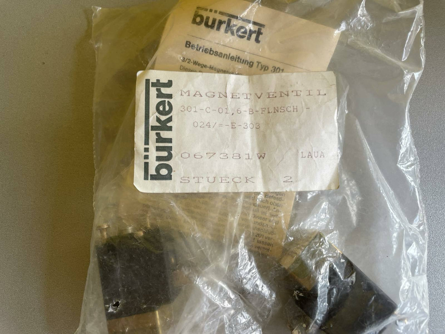 Burkert 301-D-1,6-B Valve Magnetventil